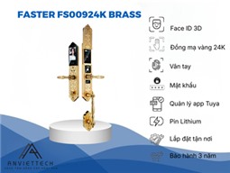 Khóa Thông Minh Đại Sảnh Sang Trọng Mạ Vàng 24K Faster FS009 24K BRASS